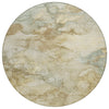 Piper Looms Chantille Abstract ACN2018 Beige Machine Washable Area Rug Round Main Image