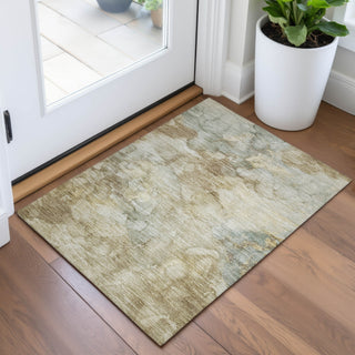 Piper Looms Chantille Abstract ACN2018 Beige Machine Washable Area Rug Scatter Lifestyle Image Feature