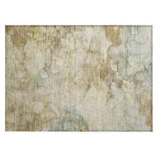 Piper Looms Chantille Abstract ACN2018 Beige Machine Washable Area Rug Scatter Main Image