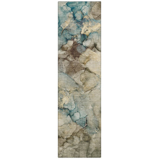 Piper Looms Chantille Abstract ACN2018 Brown Machine Washable Area Rug Runner Main Image