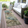 Piper Looms Chantille Abstract ACN2018 Brown Machine Washable Area Rug Runner Outdoor Lifestyle Image Feature