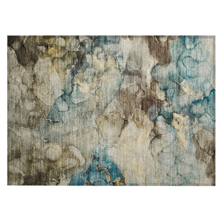 Piper Looms Chantille Abstract ACN2018 Brown Machine Washable Area Rug Scatter Main Image