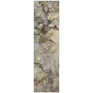 Piper Looms Chantille Abstract ACN2018 Pewter Machine Washable Area Rug Runner Main Image