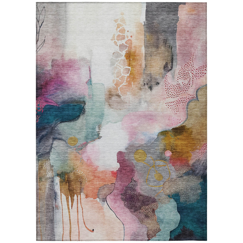 Piper Looms Chantille Abstract ACN2019 Blush Machine Washable Area Rug main image