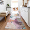 Piper Looms Chantille Abstract ACN2019 Blush Machine Washable Area Rug Runner Lifestyle Image Feature
