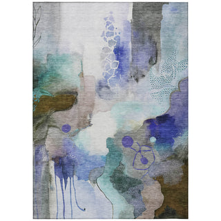 Piper Looms Chantille Abstract ACN2019 Brown Machine Washable Area Rug main image