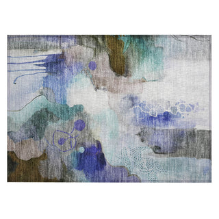 Piper Looms Chantille Abstract ACN2019 Brown Machine Washable Area Rug Scatter Main Image