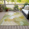 Piper Looms Chantille Abstract ACN2019 Fern Machine Washable Area Rug Outdoor Lifestyle Image Feature