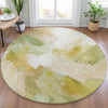 Piper Looms Chantille Abstract ACN2019 Fern Machine Washable Area Rug Round Lifestyle Image Feature