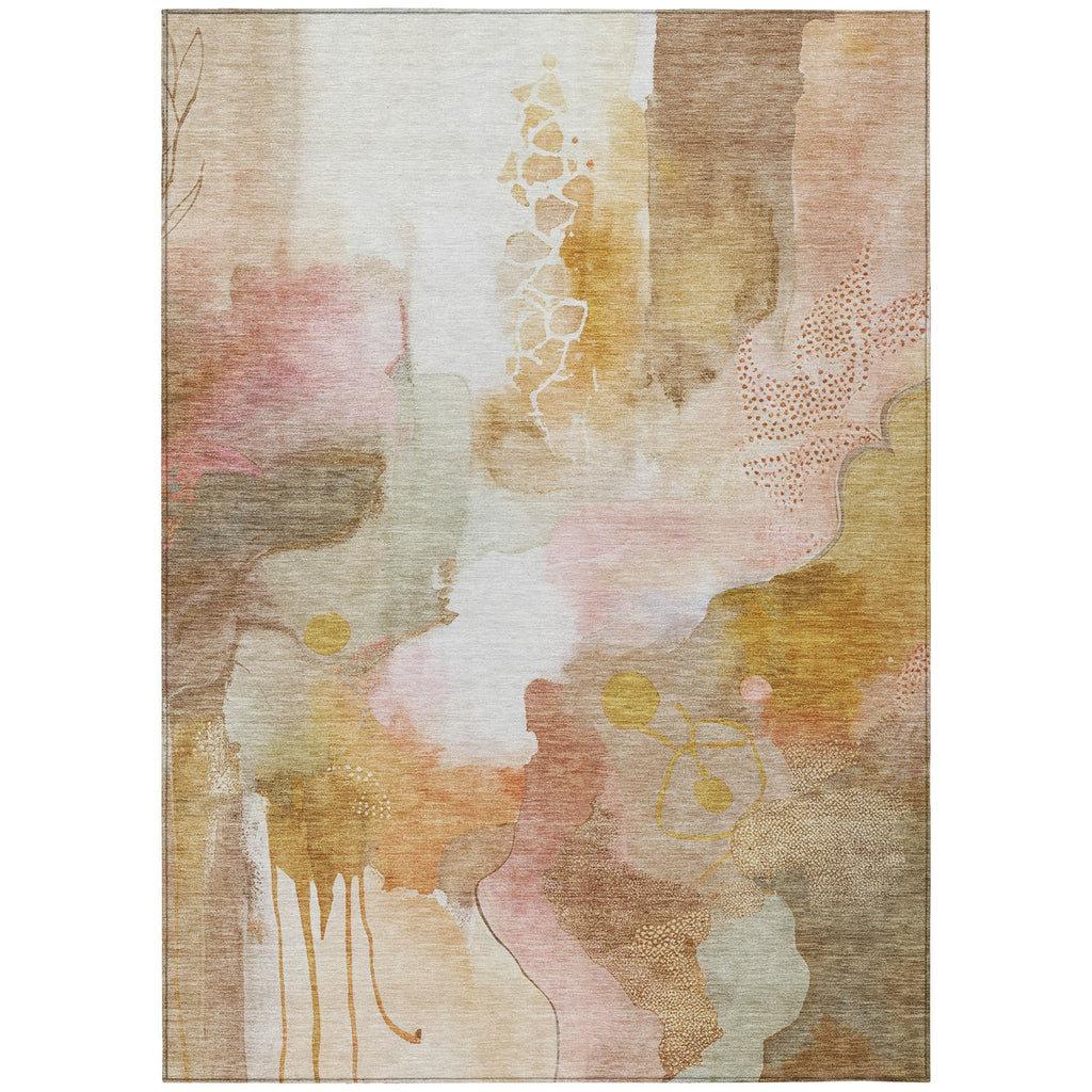 Piper Looms Chantille Abstract ACN2019 Mauve Machine Washable Area Rug main image