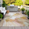 Piper Looms Chantille Abstract ACN2019 Mauve Machine Washable Area Rug Outdoor Lifestyle Image Feature