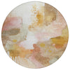 Piper Looms Chantille Abstract ACN2019 Mauve Machine Washable Area Rug Round Main Image