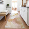 Piper Looms Chantille Abstract ACN2019 Mauve Machine Washable Area Rug Runner Lifestyle Image Feature