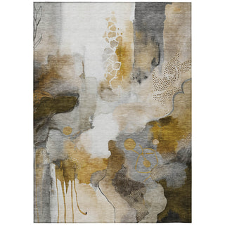 Piper Looms Chantille Abstract ACN2019 Mocha Machine Washable Area Rug main image