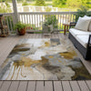 Piper Looms Chantille Abstract ACN2019 Mocha Machine Washable Area Rug Outdoor Lifestyle Image Feature