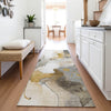 Piper Looms Chantille Abstract ACN2019 Mocha Machine Washable Area Rug Runner Lifestyle Image Feature