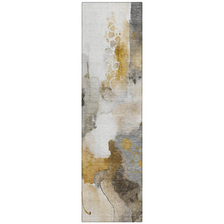 Piper Looms Chantille Abstract ACN2019 Mocha Machine Washable Area Rug Runner Main Image