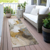 Piper Looms Chantille Abstract ACN2019 Mocha Machine Washable Area Rug Runner Outdoor Lifestyle Image Feature