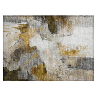 Piper Looms Chantille Abstract ACN2019 Mocha Machine Washable Area Rug Scatter Main Image