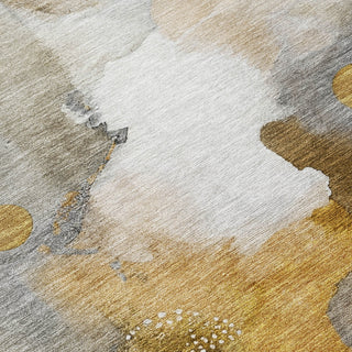 Piper Looms Chantille Abstract ACN2019 Mocha Machine Washable Area Rug Swatch Image