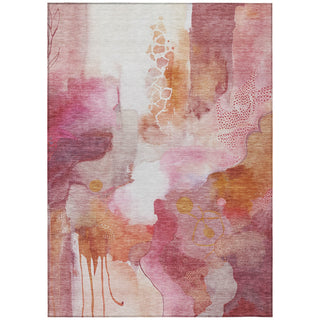 Piper Looms Chantille Abstract ACN2019 Pink Machine Washable Area Rug main image