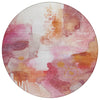 Piper Looms Chantille Abstract ACN2019 Pink Machine Washable Area Rug Round Main Image