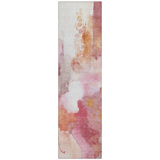 Piper Looms Chantille Abstract ACN2019 Pink Machine Washable Area Rug Runner Main Image