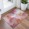 Piper Looms Chantille Abstract ACN2019 Pink Machine Washable Area Rug Scatter Lifestyle Image Feature