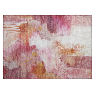 Piper Looms Chantille Abstract ACN2019 Pink Machine Washable Area Rug Scatter Main Image