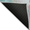 Piper Looms Chantille Abstract ACN2019 Turquoise Machine Washable Area Rug Backing Image