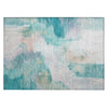 Piper Looms Chantille Abstract ACN2019 Turquoise Machine Washable Area Rug Scatter Main Image