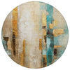 Piper Looms Chantille Abstract ACN2020 Beige Machine Washable Area Rug Round Main Image