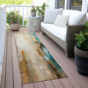 Piper Looms Chantille Abstract ACN2020 Beige Machine Washable Area Rug Runner Outdoor Lifestyle Image Feature