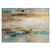 Piper Looms Chantille Abstract ACN2020 Beige Machine Washable Area Rug Scatter Main Image