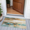 Piper Looms Chantille Abstract ACN2020 Beige Machine Washable Area Rug Scatter Outdoor Lifestyle Image Feature