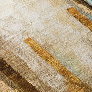 Piper Looms Chantille Abstract ACN2020 Beige Machine Washable Area Rug Swatch Image