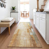 Piper Looms Chantille Abstract ACN2020 Copper Machine Washable Area Rug Runner Lifestyle Image Feature