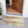 Piper Looms Chantille Abstract ACN2020 Copper Machine Washable Area Rug Scatter Outdoor Lifestyle Image Feature
