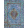 Piper Looms Chantille Border ACN2021 Blue Machine Washable Area Rug main image