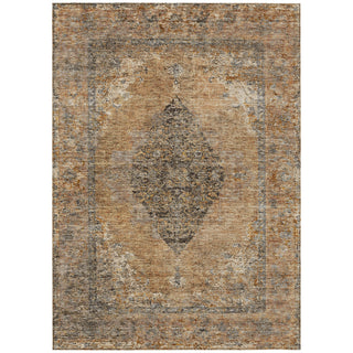 Piper Looms Chantille Border ACN2021 Copper Machine Washable Area Rug main image