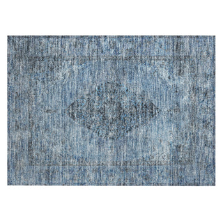 Piper Looms Chantille Border ACN2021 Denim Machine Washable Area Rug Scatter Main Image