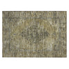 Piper Looms Chantille Border ACN2021 Khaki Machine Washable Area Rug Scatter Main Image