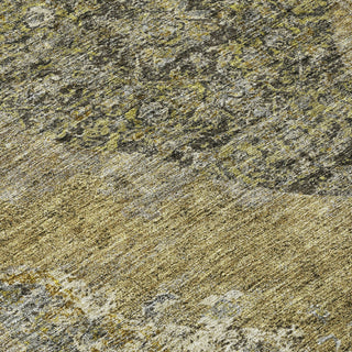 Piper Looms Chantille Border ACN2021 Khaki Machine Washable Area Rug Swatch Image