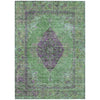 Piper Looms Chantille Border ACN2021 Lime Machine Washable Area Rug main image