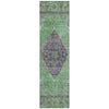 Piper Looms Chantille Border ACN2021 Lime Machine Washable Area Rug Runner Main Image