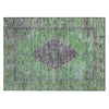 Piper Looms Chantille Border ACN2021 Lime Machine Washable Area Rug Scatter Main Image