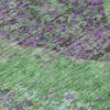 Piper Looms Chantille Border ACN2021 Lime Machine Washable Area Rug Swatch Image