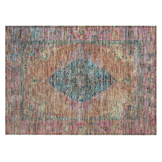 Piper Looms Chantille Border ACN2021 Orange Machine Washable Area Rug Scatter Main Image