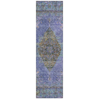 Piper Looms Chantille Border ACN2021 Purple Machine Washable Area Rug Runner Main Image