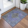 Piper Looms Chantille Border ACN2021 Purple Machine Washable Area Rug Scatter Lifestyle Image Feature
